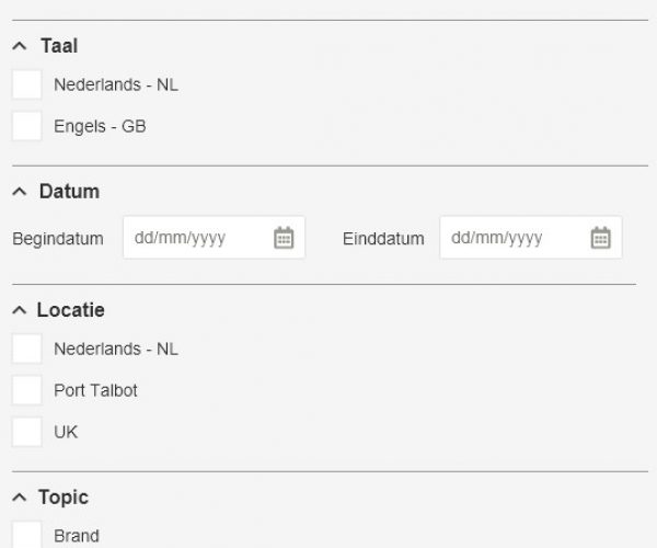 Tablet/Mobile Search Modal