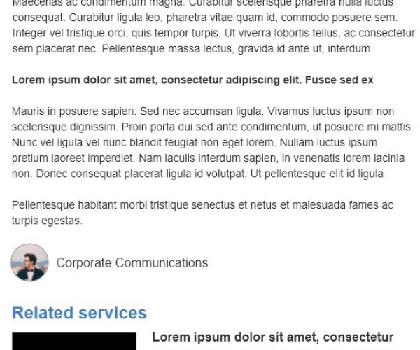 Mobile Service Page